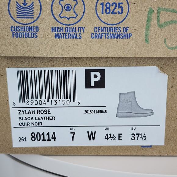 Clarks Women’s Zylah Rose Ankle Boots – Comfort Flatform Leather - Size 7 - Picture 10 of 10